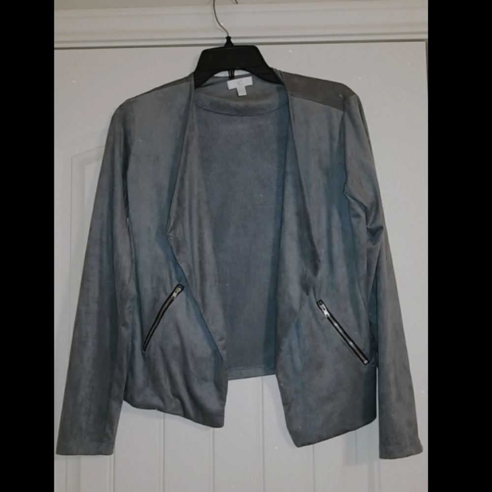 Grey Suede Jacket